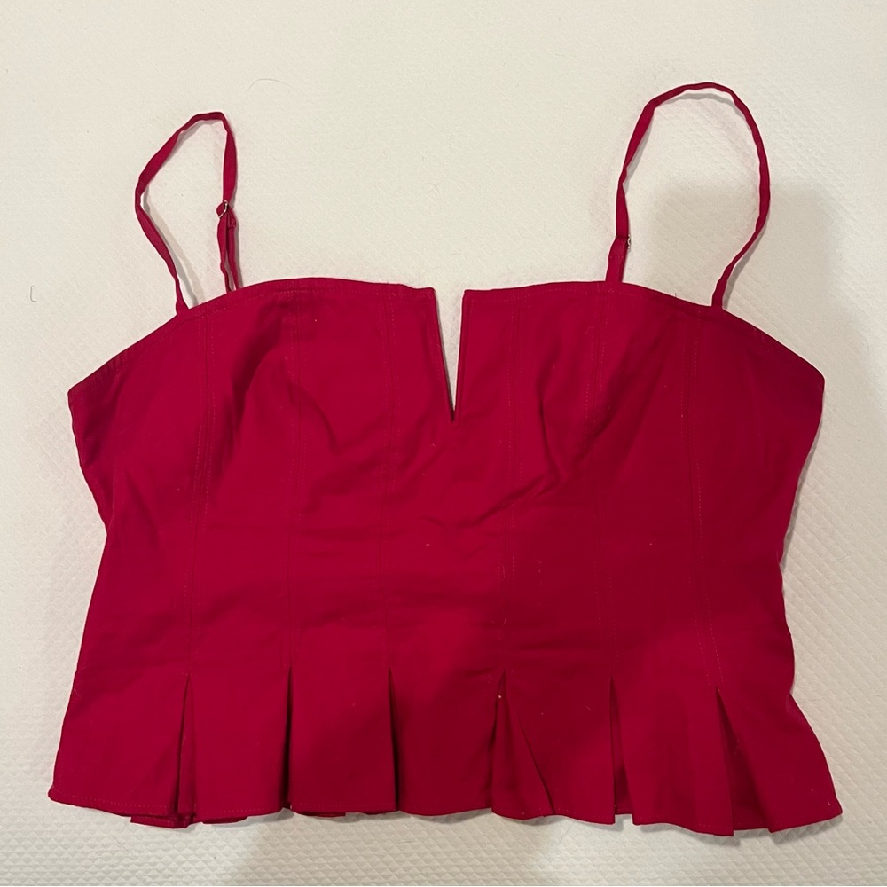 Reformation Pink Bustier Style Top